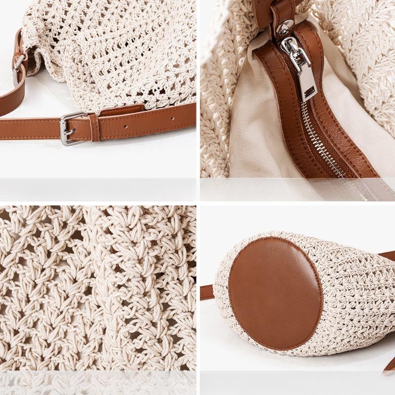 Large-capacity Commuter Women's Bag Handcrafted High-end Leather Single-shoulder Crossbody Bag