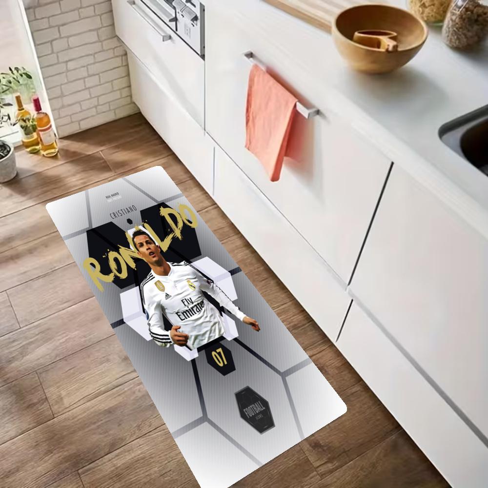 Cristiano Ronaldo Kitchen Floor Mat Long Strip Mat Antislip Machine Washable Suitable For Bathrooms Laundries Home Decoration Carpets