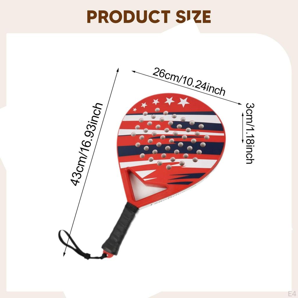 Racket, Stevig Comfortabel Handvat Antislip voor Buitensporten Professioneel Geavanceerd Paddle