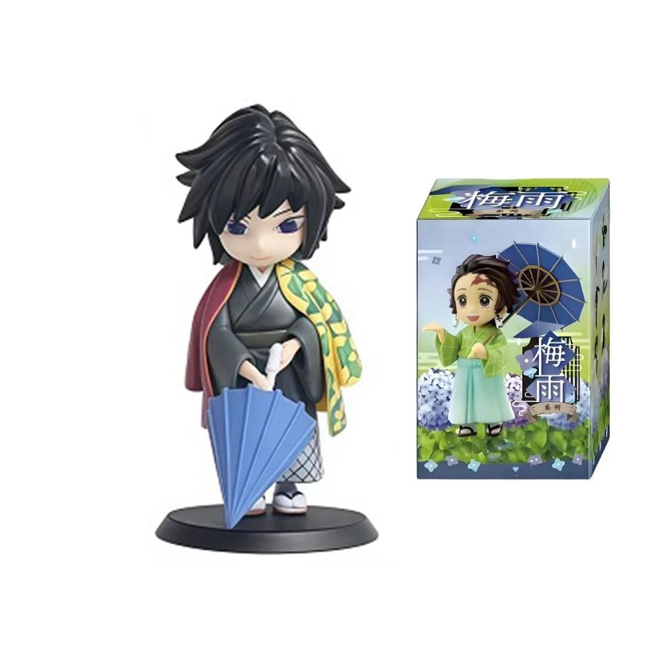 2026 Anime Demon Slayer Spring Plum Rain Series Figure Blind Box Tanjiro Kamado Nezuko Action Model Set Toys Ornament Surprise