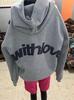Retro American Hip Hop Letter Print Hoodie Sweatshirt