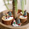 Elegant Christmas Cottage Ornament With Delicate Detail Resin Holiday Scene Display Statue Home Decoration
