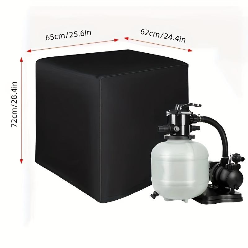 Year-Round Sand Filter Pump Pool Cover, Heavy-Duty Pull-Closure, All-Weather Protection for Above-Ground Pools & Spa Systems