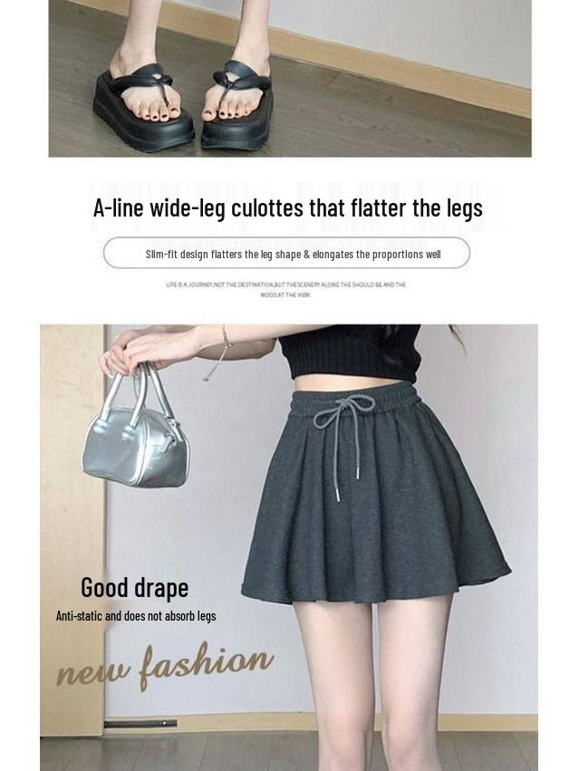 Women's Petite Ballet-Style Puffy Shorts - Summer 2026 Elastic-Waist Sports Pants
