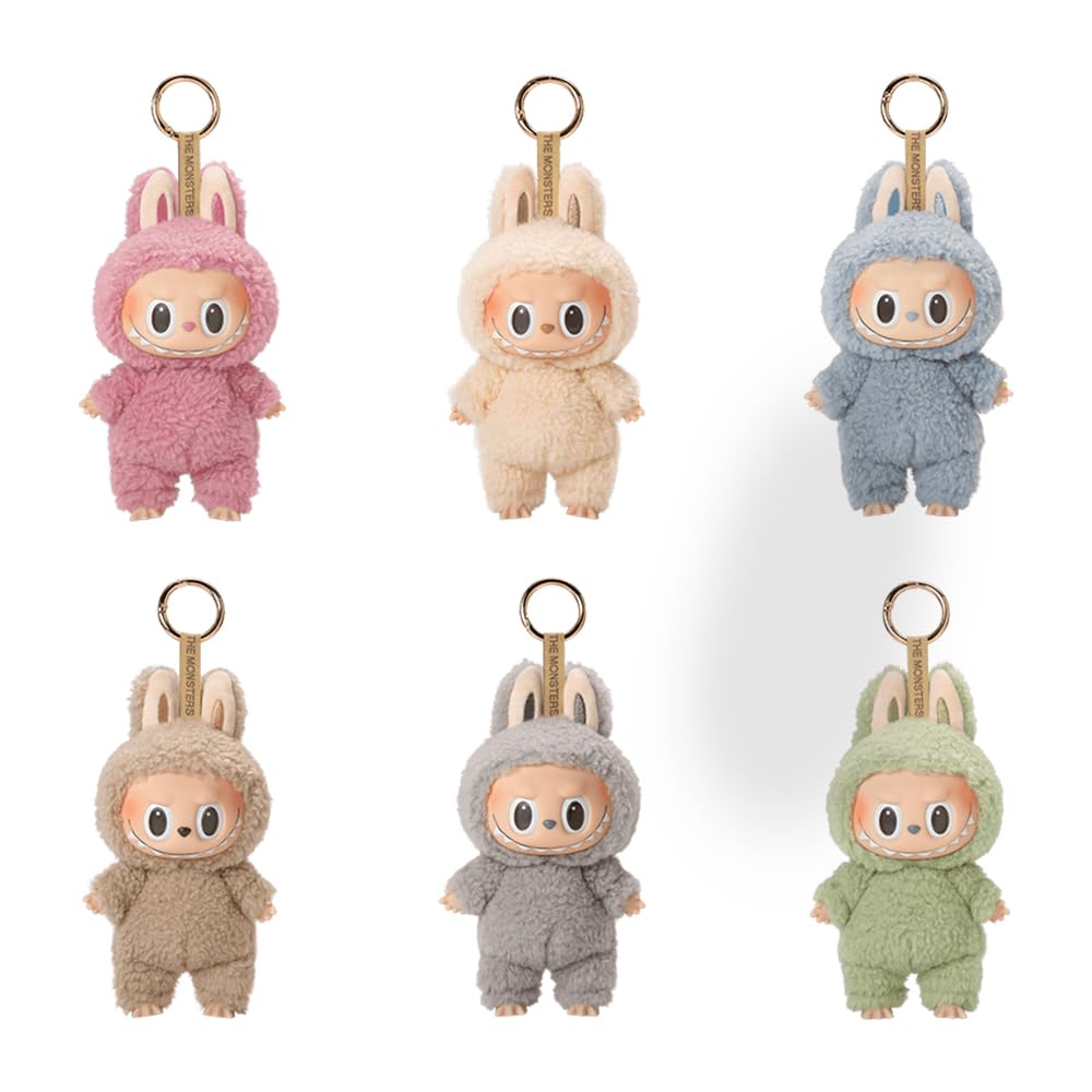 POP MART THE MONSTERS Exciting Macaron Plush Series [1 Piece] Pop Mart Gachapon Blind Box Figure Plastic Model Premium Toy PVC Soft Vinyl Original