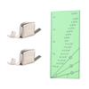 Seam Allowance Ruler and 2 Magnetic Seam Guide for Sewing Machine 1/8" To 2" Straight Line Hems