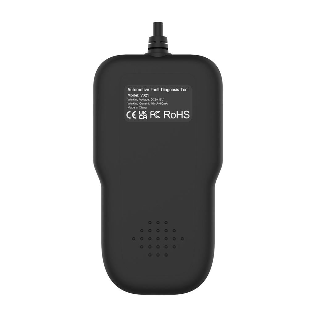 OBD2 Car Scanner Diagnostic Tool for Check Engine Light, Fault Code Reader & Reset, Real-Time Data, Voltage Test, EVAP & I/M Readiness