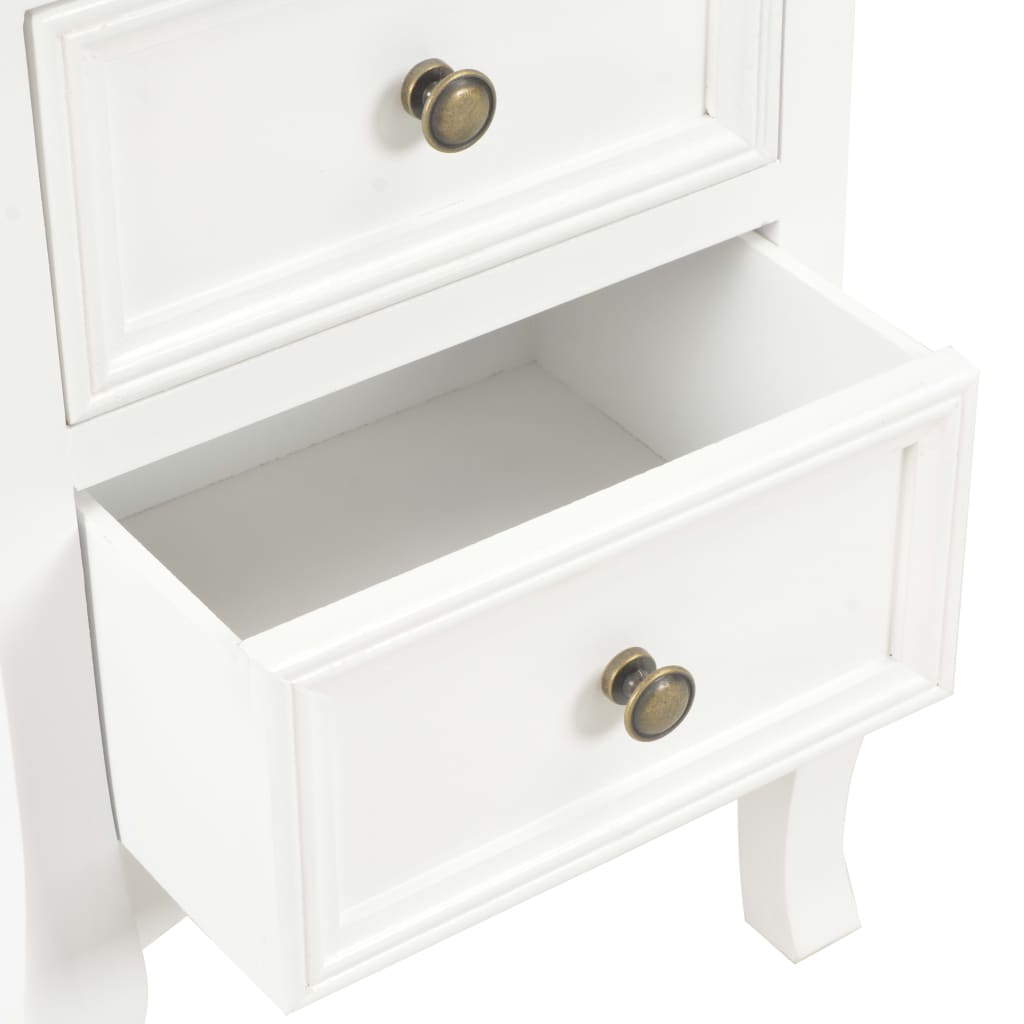 Nightstands 2 pcs White 35 x 30 x 49 cm MDF