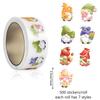 500Pcs/Roll Irregular Cute Cartoon Fruit Reward Stickers For Children Diy Stickers Sealing Stickers Decoration