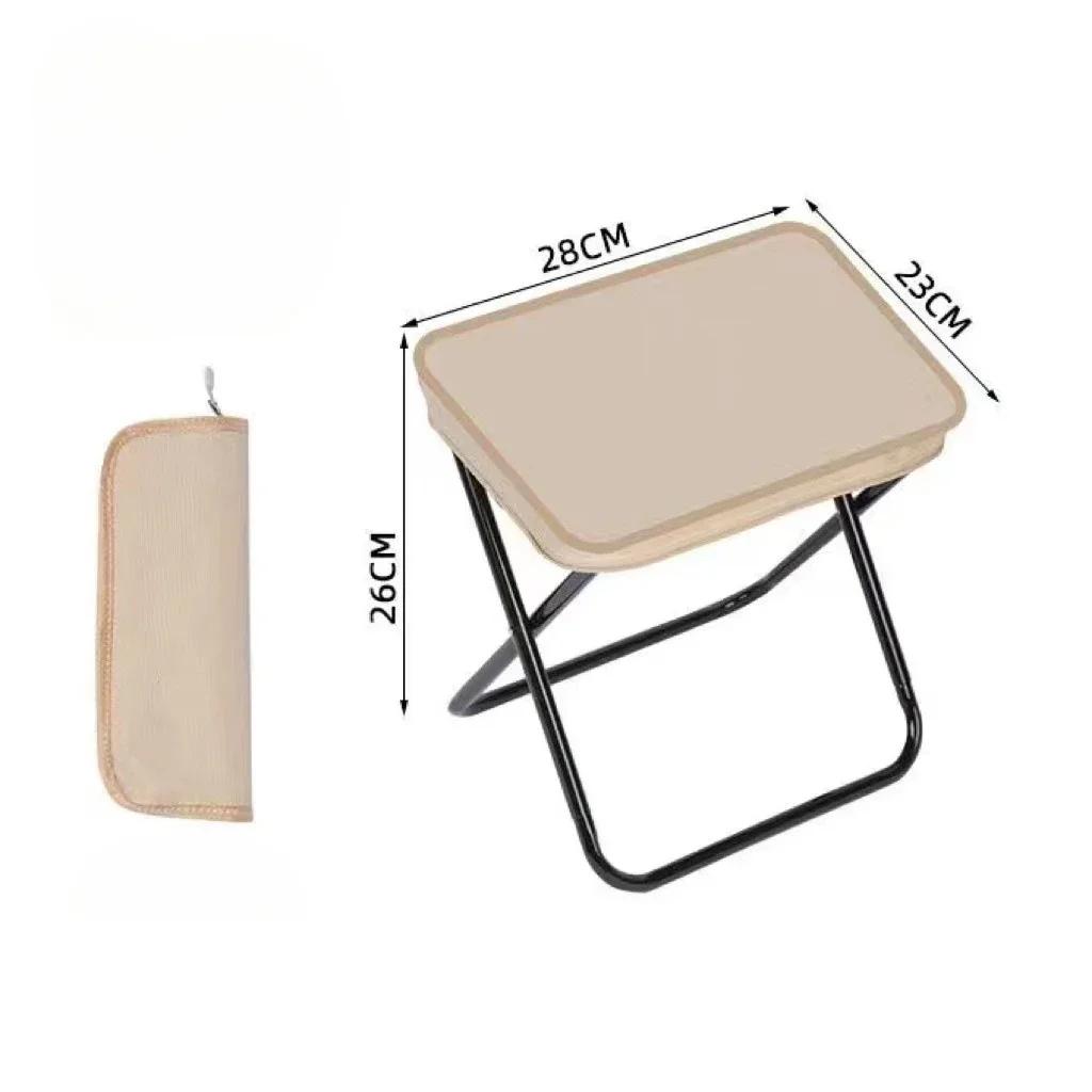 

Креативный складной пенал для стула для отдыха на природе, походный табурет для рыбалки, переносной карманный мини-табурет для сумки, пляжный стул для пикника хаки