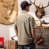 Jieluonuo Men's Vintage Quick-Dry Loose Fit Polo Shirt