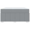 Bed Frame with Mattress Light Grey 140 x 200 cm Fabric