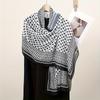 New Keffiyeh Print Chiffon for Muslim Ladies Hijab Keffiyeh Palestine High Quality Hijab Palestinian Scarf 185X70CM