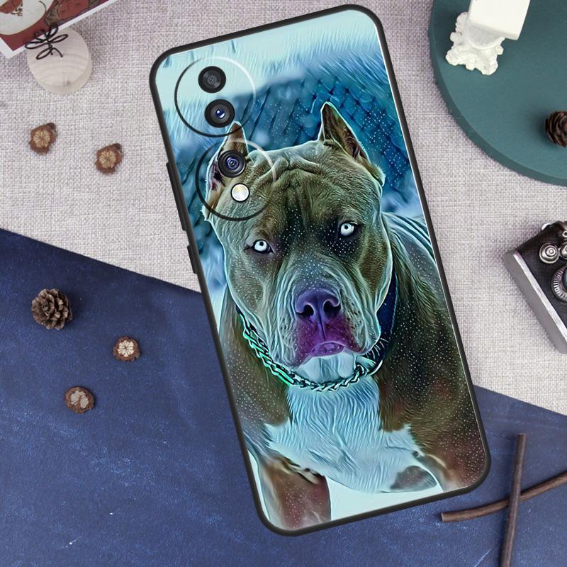 Cute Pit Bull Dog Pitbull Case For Honor Magic 7 6 5 8 Pro Cover For Honor 400 200 50 70 90 Lite X8a X8b X9a X9b X9c
