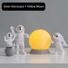 Postava astronauta Socha Socha Měsíce Socha vesmírného muže Vzdělávací hračka Desktop Domácí dekorace Astronaut Ornament Model dárek