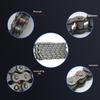 Heavy Duty Motorcycle Drive Chain Hardened Steel High Strength Wear Resistant For Off Road Riding Motorcycle Replacement