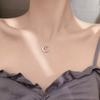 925 Silver Hiphop Necklace New Fashion Simple Geometric Handmade Clavicle Chain Party Jewelry Gifts for Women