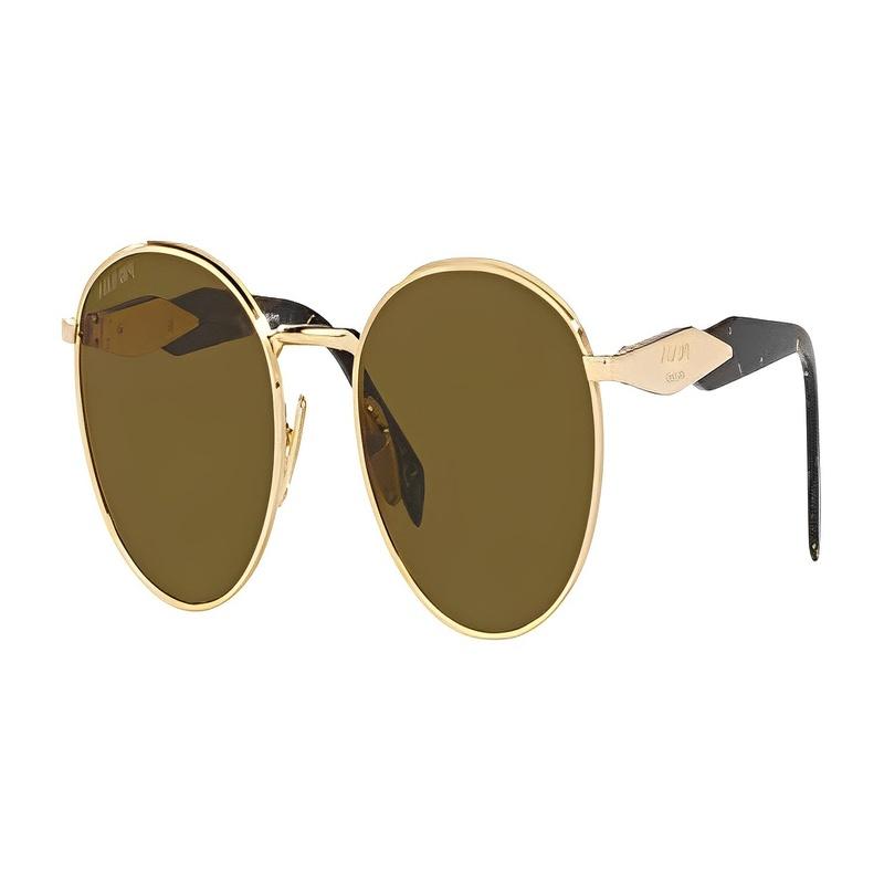 Prada Trendy Simple Fashion Metal Round Sunglasses Men's Style