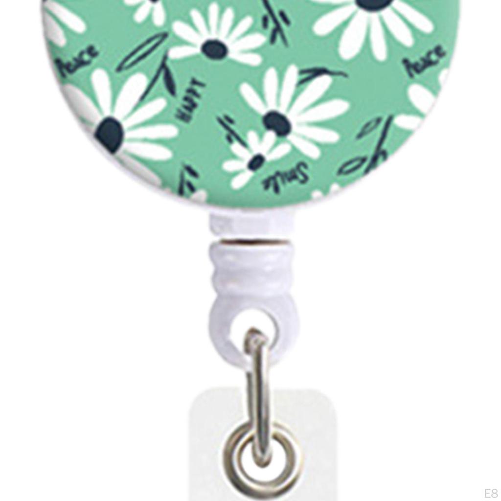Nurse Retractable Badge Reel Holder ID Name Clip Multipurpose Cute with Alligator Swivel