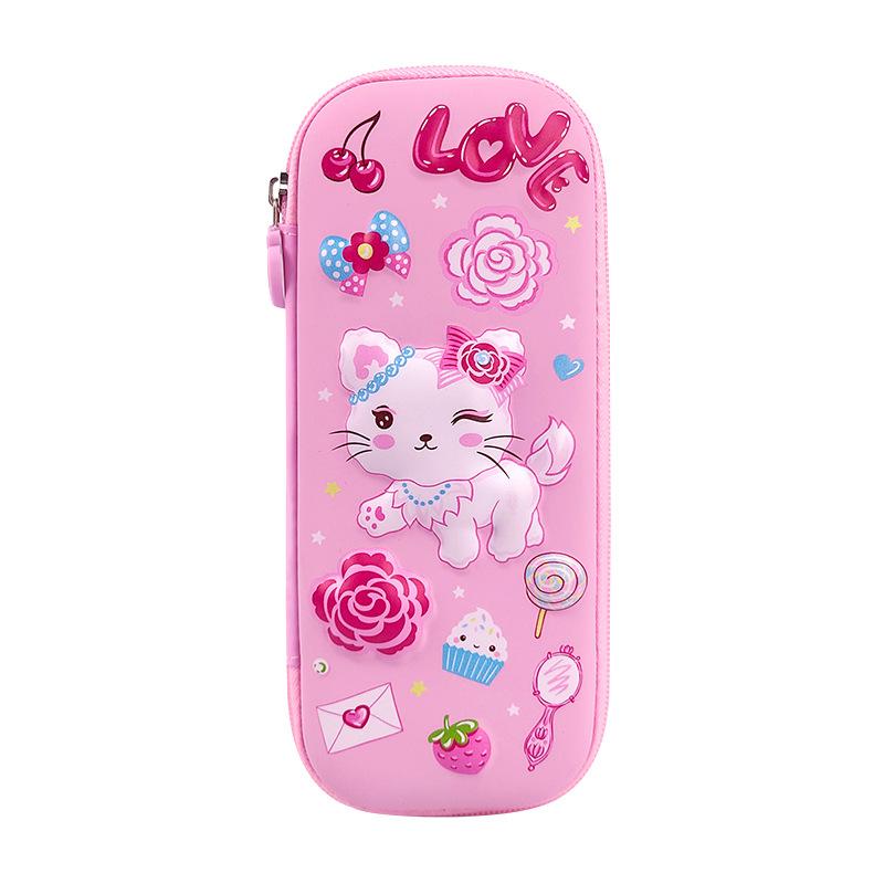 Cartoon Elementary School Children's Pencil Case 3D Three-dimensional Cute Male Female Stationery Box Large Capacity Creative