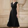 ZANZEA Women Elegant Casual V-Neck Solid Color Sleeveless Dress
