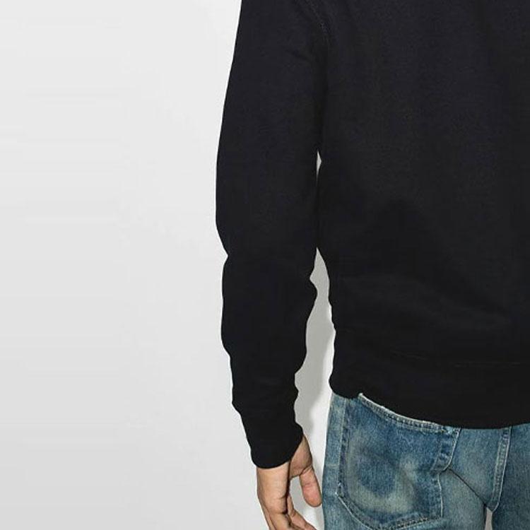Polo Ralph Lauren Solid Color Logo Embroidered Pullover Crewneck Fleece Sweatshirt Men Sweatshirt Black 710766772-001