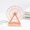 Metal Art Figurine Retro Ferris Wheel Model Crafts London Eye Ornament  Desk