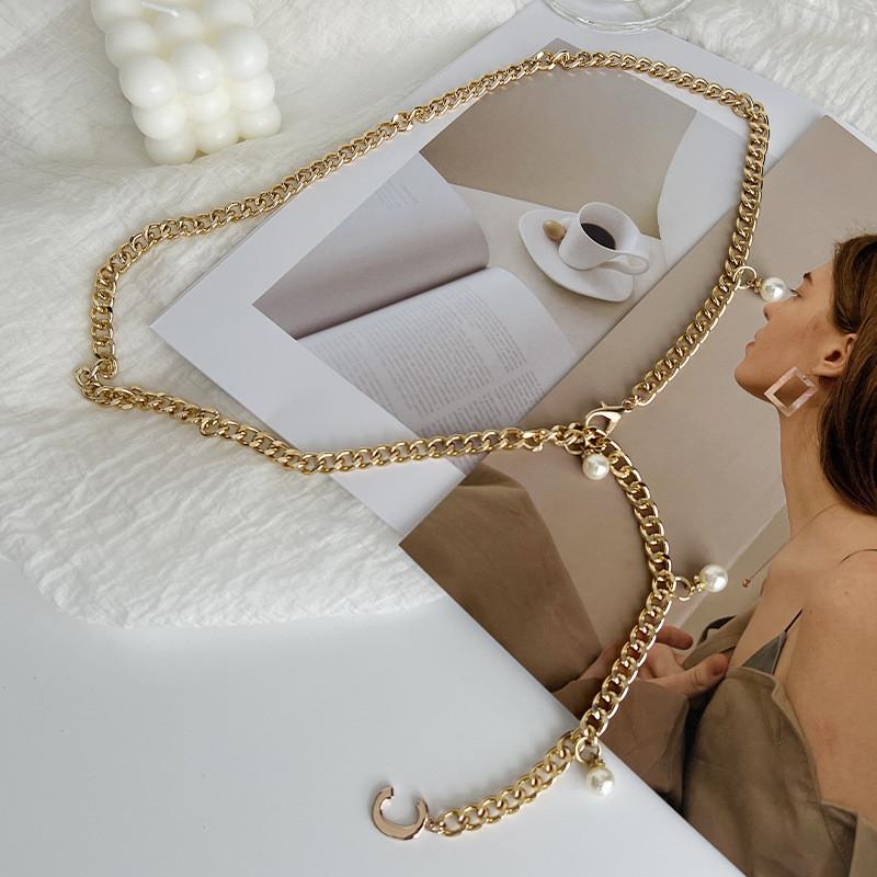 Trendy Summer Gold Metal Chain Waist Belt For Women Ideal For Chic Fashion