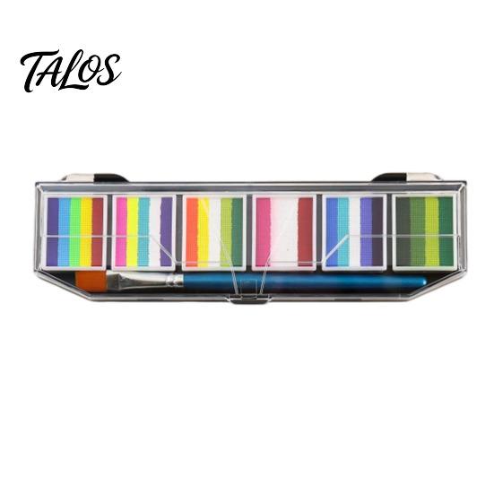 Professional Body Paint Pigments Face Oil Palette, Long-Lasting Waterproof Coverage, Bright Color Rich Pigmented Painting Makeup Kit, for Theater