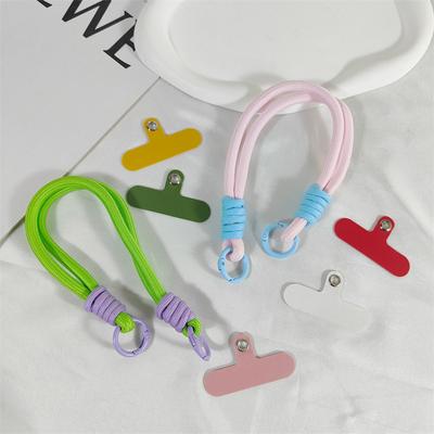 Colored Phone Lanyard Short Wrist Strap Pendant Keychain Women Men Anti-loss Keychain Bag Charm Mobile Phone Case Accessories