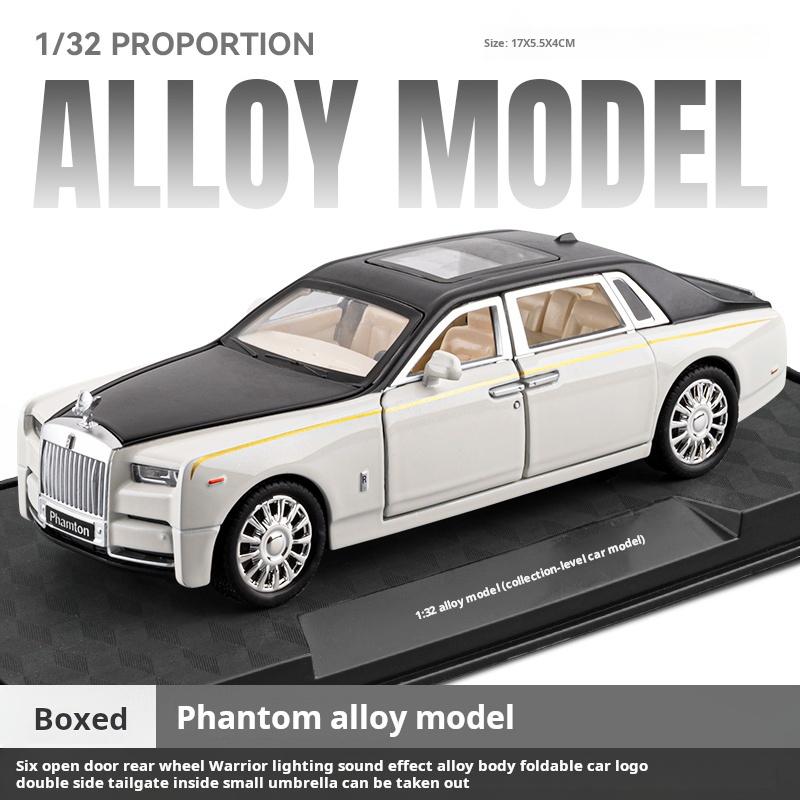 1:32 Rolls Phantom Luxury Sedan Exquisite Simulation Alloy Diecast Model Pull Back Toys Car Collectible Decoration Boys Gift