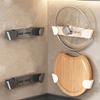 Wall Mounted Pot Lid Storage Rack Plastic Pot Cover Shelf Cutting Board Holder For Kitchen