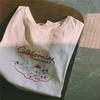 Cotton Short-sleeved T-shirt Women's Loose Original Style New Letter Printing Student T-shirt Ins Women's Fashion