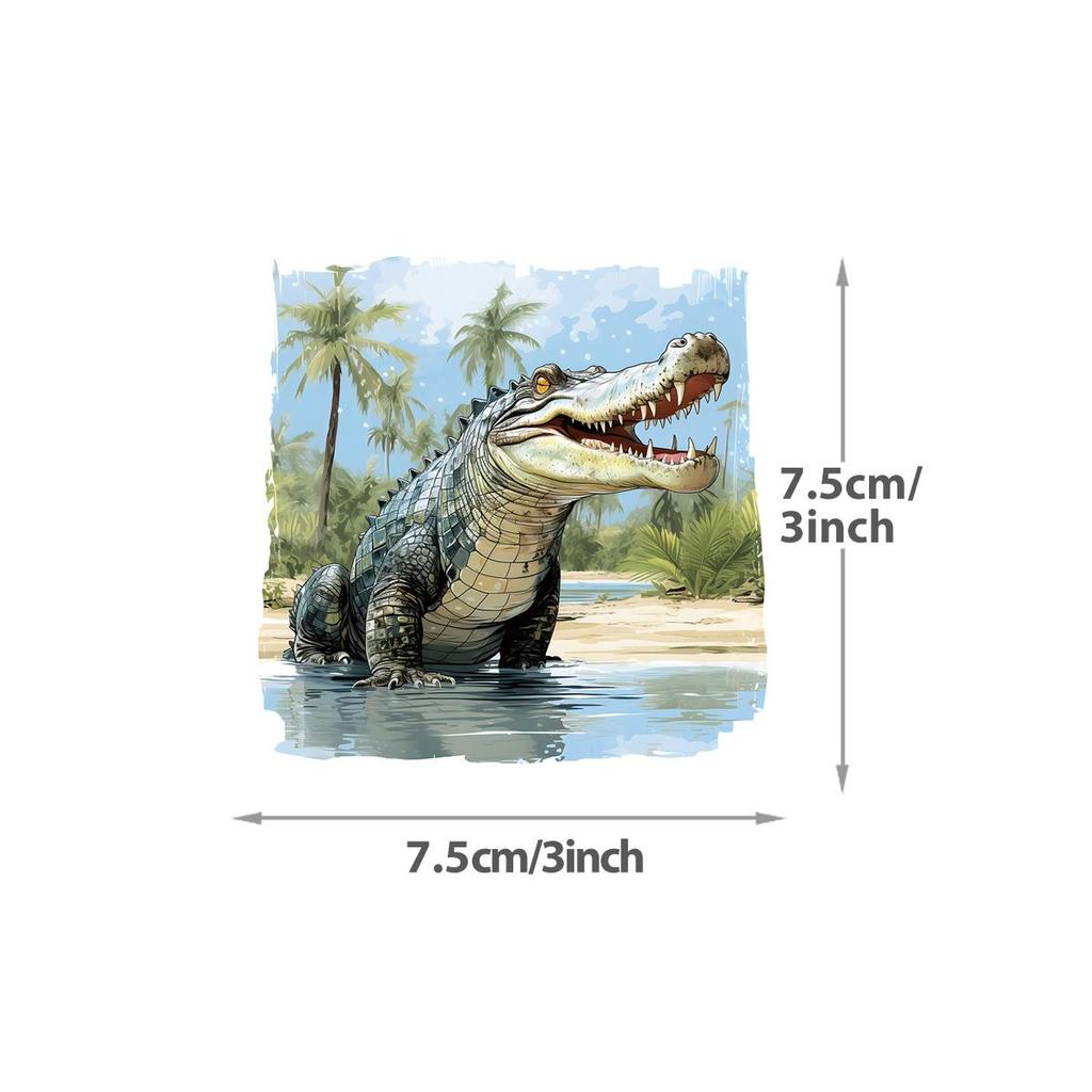 Forest Animals 3D Stickers Patch Wild Bird Tiger Heat Transfer Diy Clothes Stickers Parches Ropa Bags Hoodies Patches