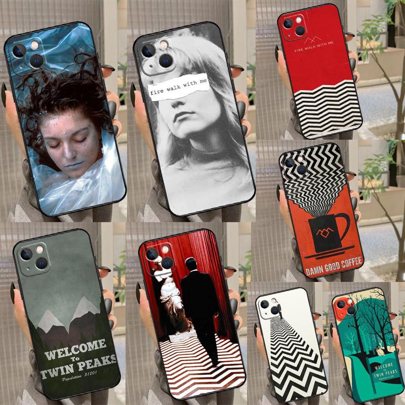 Twin Peaks Funda For iPhone 15 16 Pro Max 12 13 Mini 11 14 Pro Max XS X XR 15 16 Plus Case