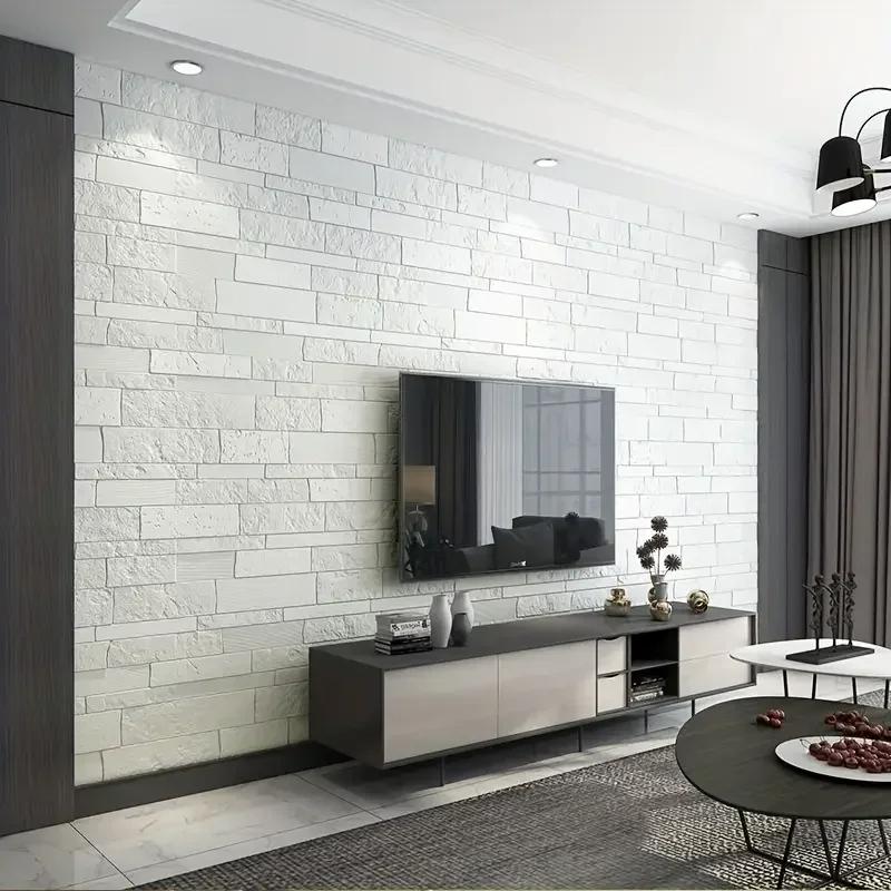 5-15PCS 35*35cm Kitchen Decorations Room Decoration Adhesive Paper for Wall Papers Home Decor 3d Panel Wall Sticker Wallpaper