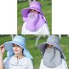 Sun Protection Widebrim Hat For Women With Breathable Cotton Polyester Fabric Summer Sunshade Cap For Gardening And Cycling