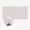 Adhesive Decorative Panel for a Quick Wall Makeover 100x50 cm Pattern with Circles in a Grid