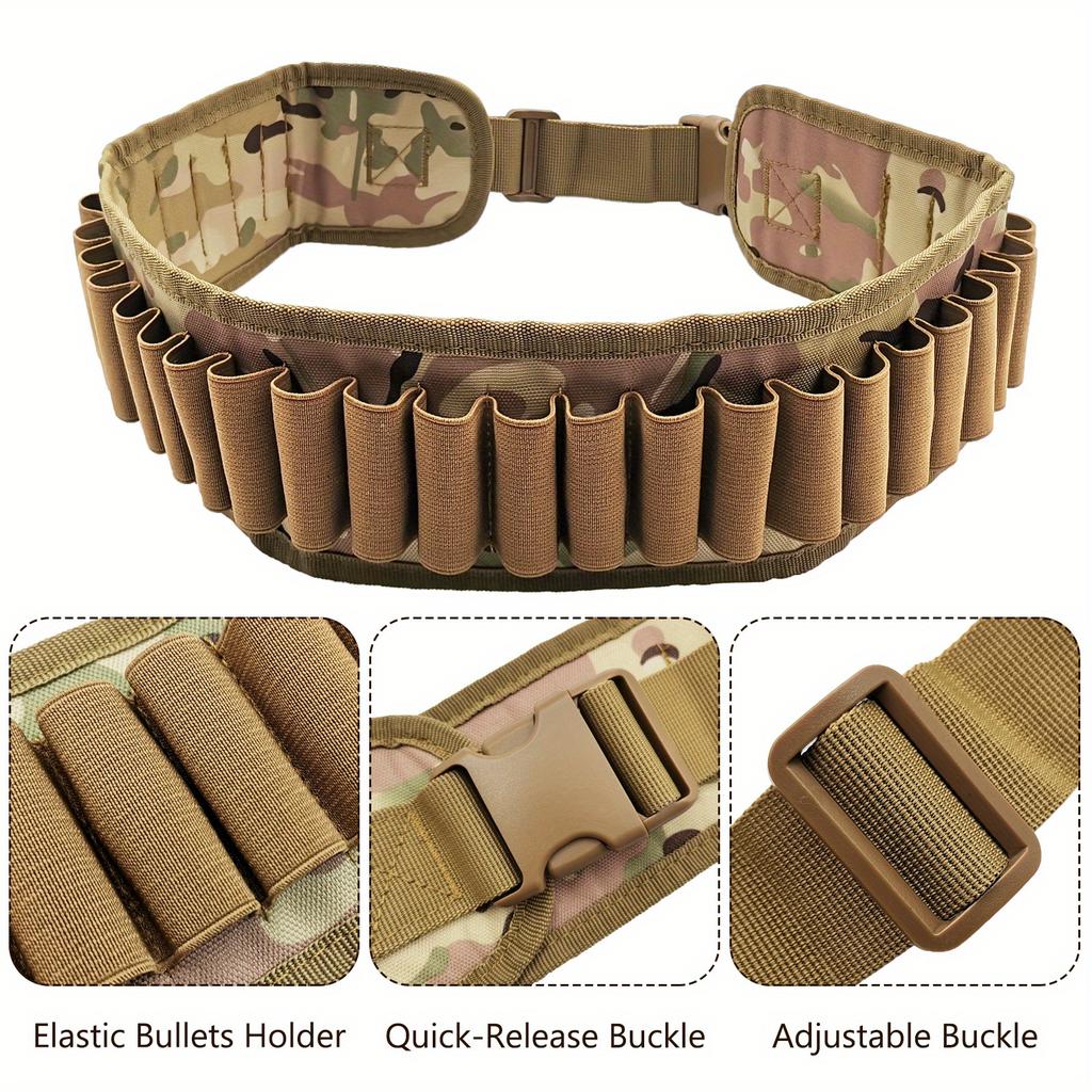 Pasek myśliwski outdoorowy Klamra wielofunkcyjna Pasek nylonowy Myśliwski Regulowany Klamra szybkiego zwalniania Outdoorowy Myśliwski Pogrubiony Poszerzony Pas