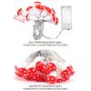LED Garland String Lights USB Battery Powered Warm White Waterproof Mushroom Fairy Lights For Holiday Christmas Party Decoration