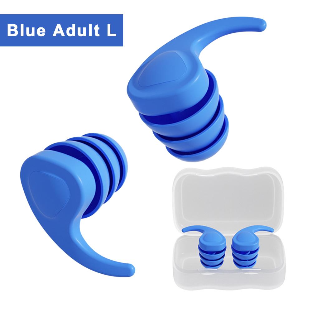 Three Layers Silicone Noise Reduction Earplugs Waterproof Swimming Ear Plug Soft Comfortable Sound Insulation Sleeping Earplugs