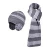 New winter hat, scarf set, men's and women's outdoor windproof ear protectors, pullover hat, fleece warm knitted wool hat