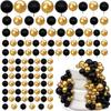 20/30 Peças Decoração de Bolas de Bolo Dourado Preto Feliz Aniversário Bola de Espuma Adesivos de Bolo para Festa Decoração Dia das Mães DIY Decoração de Casamento