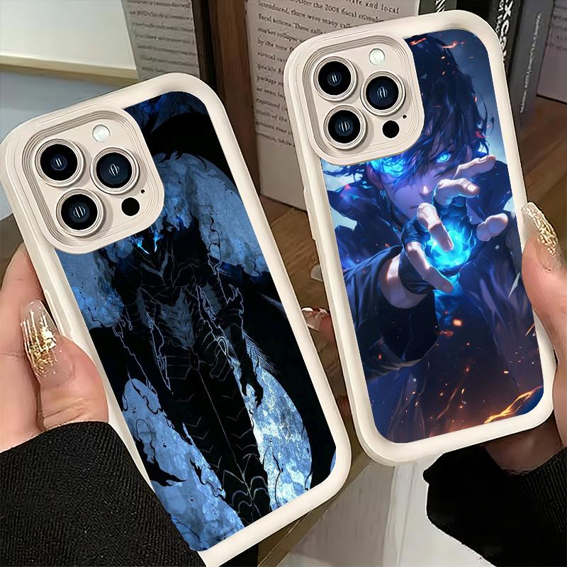 Phone Case for iPhone 17 Air 16E 15 16 Pro Max S-Solos L-Levelings Anime Cover 14 Plus 13 12 Mini Soft Shell Silicone Fundas