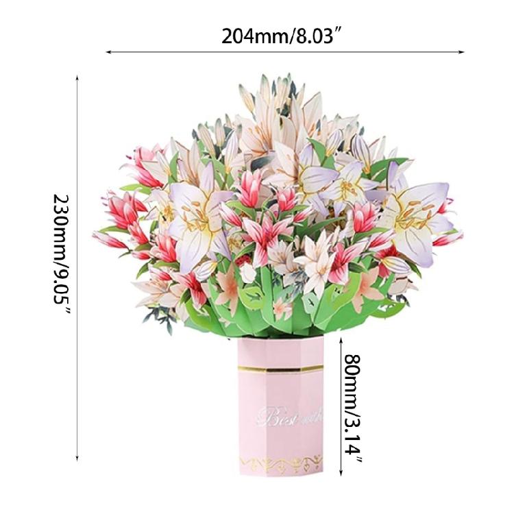 Mother Day Popup Cards Flower Bouquet Popup Birthday Card Popup Greetings Cards