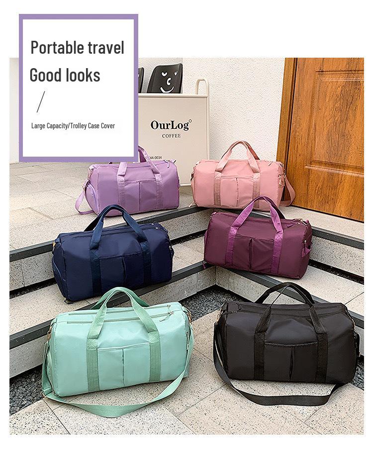 Large-Capacity Travel Bag with Shoe Compartment - Dry/Wet Separation, Shoulder & Cross-Body Luggage Bag