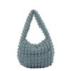 Trendy Women's Pleated Tote Bag For Everyday Use Available In Black Yellow Blue Pink