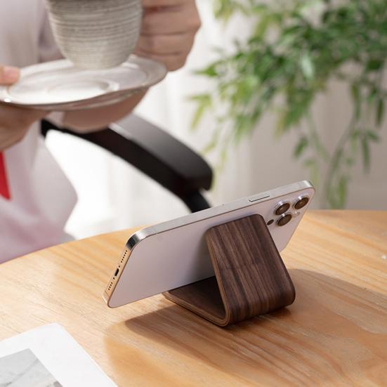 Mobile Phone Stand Walnut Solid Wood Phone Stand Creative Desktop Support Rack for Home
