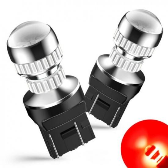 AUXITO Red 7440 7443 LED Tail Canbus Brake Turn Light Signal Bulbs Error Free 2X
