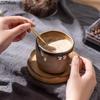 Retro Coarse Pottery Cup&saucer Classical Mugs Dining Table Coffee Mug Milk Cups Afternoon Tea Teacup Fruit Juice Container